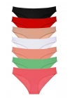 7 adet Süper Eko Set Likralı Kadın Slip Külot Set 5