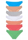7 adet Süper Eko Set Likralı Kadın Slip Külot Set 6