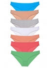 7 adet Süper Eko Set Likralı Kadın Slip Külot Set 6