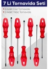 7li Tornavida Seti (4 Adet Düz Tornavida 3 Adet Yıldız Tornavida)