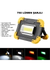 750 Lümen Powerbank Şarjlı Işıldak Wt-330