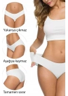 8 Adet Kadın Dikişsiz Lazer Kesim Esnek İz yapmayan Külot S3