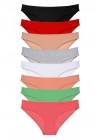 8 adet Süper Eko Set Likralı Kadın Slip Külot Set 1