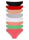 8 adet Süper Eko Set Likralı Kadın Slip Külot Set 1