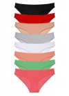 8 adet Süper Eko Set Likralı Kadın Slip Külot Set 1
