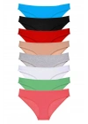 8 adet Süper Eko Set Likralı Kadın Slip Külot Set 3