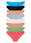8 adet Süper Eko Set Likralı Kadın Slip Külot Set 7