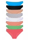 8 adet Süper Eko Set Likralı Kadın Slip Külot Set 7