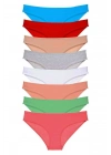 8 adet Süper Eko Set Likralı Kadın Slip Külot Set 8