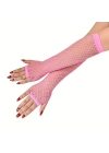 80’ler 90’lar Retro Neon Pembe File Parmaksız Eldiven 26 cm