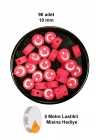 90 Adet 10 mm Polimer Kil Fimo Boncuk Takı Bileklik + 5 Metre Lastikli Misina Hediye - Türk Bayrağı