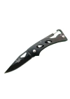 A1103b Siyah Kamp Çakı 15 Cm - Kancalı Metal Saplı