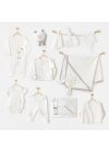 AC25561 Newborn Set Tinny Ships 10Lu Hastane Çıkışı Ekru