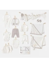 AC25562 Newborn Set Tinny Ships 20Li Hastane Çıkışı Ekru