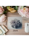 Açık Gri Arka Plan Üzerine Elmas Formu Mouse Pad - 19x23 cm 2 mm Dikdörtgen İthal Baskılı Mouse Pad