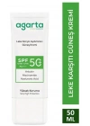 Agarta Doğal Güneş Kremi Leke Karşıtı Aydınlatıcı 50 SPF 50 ml