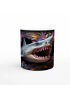 Ağzı Açık Köpekbalığı ve Renkli Resifler Su Altı Temalı Kupa Bardak