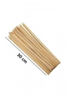 Ahşap Çöp Şiş Çubuğu 30 Cm - 50 Adet