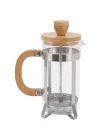 Ahşap Detaylı 600 ml Cam French Press