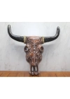 Ahşap Duvara Asmalı Bufalo Kafası