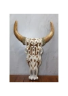 Ahşap Duvara Asmalı Bufalo Kafası