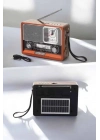Ahşap Görünümlü Retro Bluetooth Radyo USB,AUX Ve SD Kart Girişli