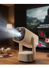 Akıllı Projeksiyon Powerbankli Taşınabilir Sinema Projektörü 4k HD Kaliteli
