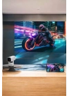 Akıllı Projeksiyon Powerbankli Taşınabilir Sinema Projektörü 4k HD Kaliteli