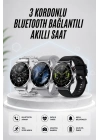 Akıllı Saat Amoled Ekran Bluetooth Bağlantılı Sesli Görüşme Nabız Ölçer