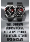 Akıllı Saat GPS VE NFC Özelliği Sesli Görüşme Dokunmstik Ekran