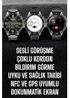 ® Akıllı Saat Titreşimli Amoled Ekran Uyku ve Sağlık Takibi Sesli Görüşme