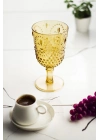 Akrilik Amber 6lı Kadeh & Su Meşrubat Kahve Yanı Bardağı 450 ml ( Cam Değildir )