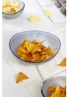 Akrilik Barok Lacivert Orta Boy Oval Meyve & Salata Kasesi & Karıştırma Kabı / 1,6 Lt  (CAM DEĞİLDİR)