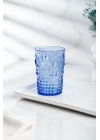 Akrilik Mavi 6lı Kısa Bardak & Su Meşrubat Kahve Yanı Bardağı 400 ml ( Cam Değildir )