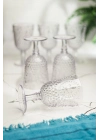 Akrilik Şeffaf 6lı Kadeh & Su Meşrubat Kahve Yanı Bardağı 450 ml ( Cam Değildir )