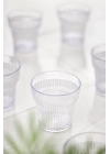 Akrilik Şeffaf 6lı Kısa Bardak & Su Meşrubat Kahve Yanı Bardağı 300 ml ( Cam Değildir )