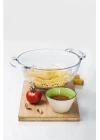 Akrilik Şeffaf Makarna Süzgeçi & Sebze Meyve Süzgeçi