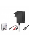 Akü Şarj Cihazı 12v 2.5a 30w Krokodil Uç Akü Şarj Adaptörü