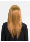 Altın Renk Düz Kesim İçi Astarlı Uzun Parti Peruğu