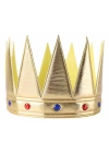 Altın Renk Eva Yumuşak Kral Kraliyet Tacı Yetişkin Çocuk Uyumlu 55 Cm