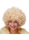 Altın Renk Kıvırcık Afro Parti Peruğu