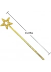 Altın Renk Yıldız Peri Asası Peri Değneği 34 Cm 1 Adet