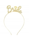 Altın Renkli Taşlı “Bride” Gelin Tacı