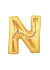 Altın Sarısı Folyo N Harfi Balon 1 Metre