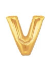 Altın Sarısı Folyo V Harfi Balon 1 Metre