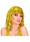 Altın Sarısı Işıltılı Metalize Parti Peruğu