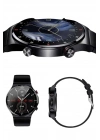 Amoled Ekran Metal Deri Silikon Kordonlu Uyku ve Sağlık Takibi