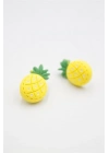 Ananas Hamur Küpe - ÇOK RENKLİ