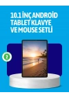 Android 15 Tablet Klavyeli Mouse’lu Profesyonel Set
