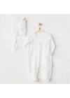 Andywawa AC24504 Petit Love Bebek Tulum Takım Ekru